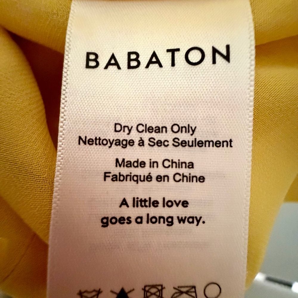 Babaton Patricio Dress – Women’s Size 6 – Aritzia Yellow / Mustard - Picture 10 of 12